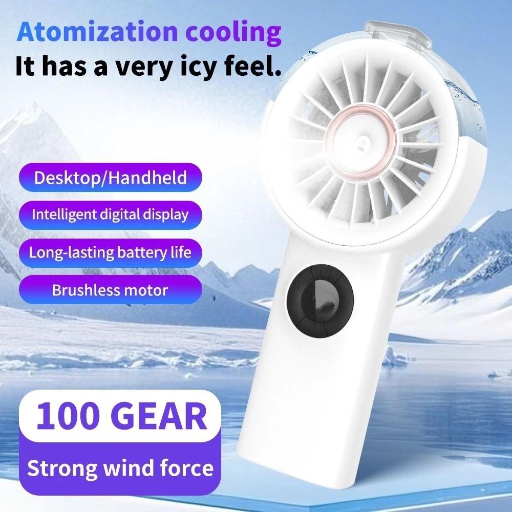 Portable Cooling Spray Fan Water Cooling Mini Cooling Fans Handheld Misting Fan Outdoor