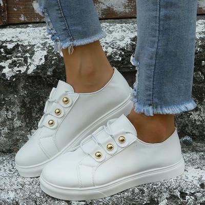 Женские кроссовки на плоской подошве, повседневные белые туфли, женские удобные туфли-лоферы, низкие женские туфли из вулканизированной кожи