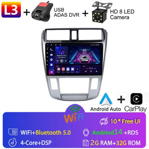 2 Din Car Radio Android Carplay Stereo For Honda City 2008 2010 2011 2012 2013 Мультимедиа HD Экран Автомагнитола Головное Устройство Wifi