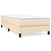 Maison Exclusive - Sommier à lattes de lit avec matelas Crème 90x200 cm Tissu