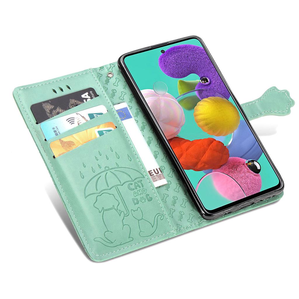Кожаный флип-чехол с 3D собакой и кошкой для Samsung S20 S10 A10 A20 A30 A40 A50 A70 A80 M60 E Plus S20 Plus A51 A71, чехол для iPhone, Huawei, XiaoMi, кожаный чехол