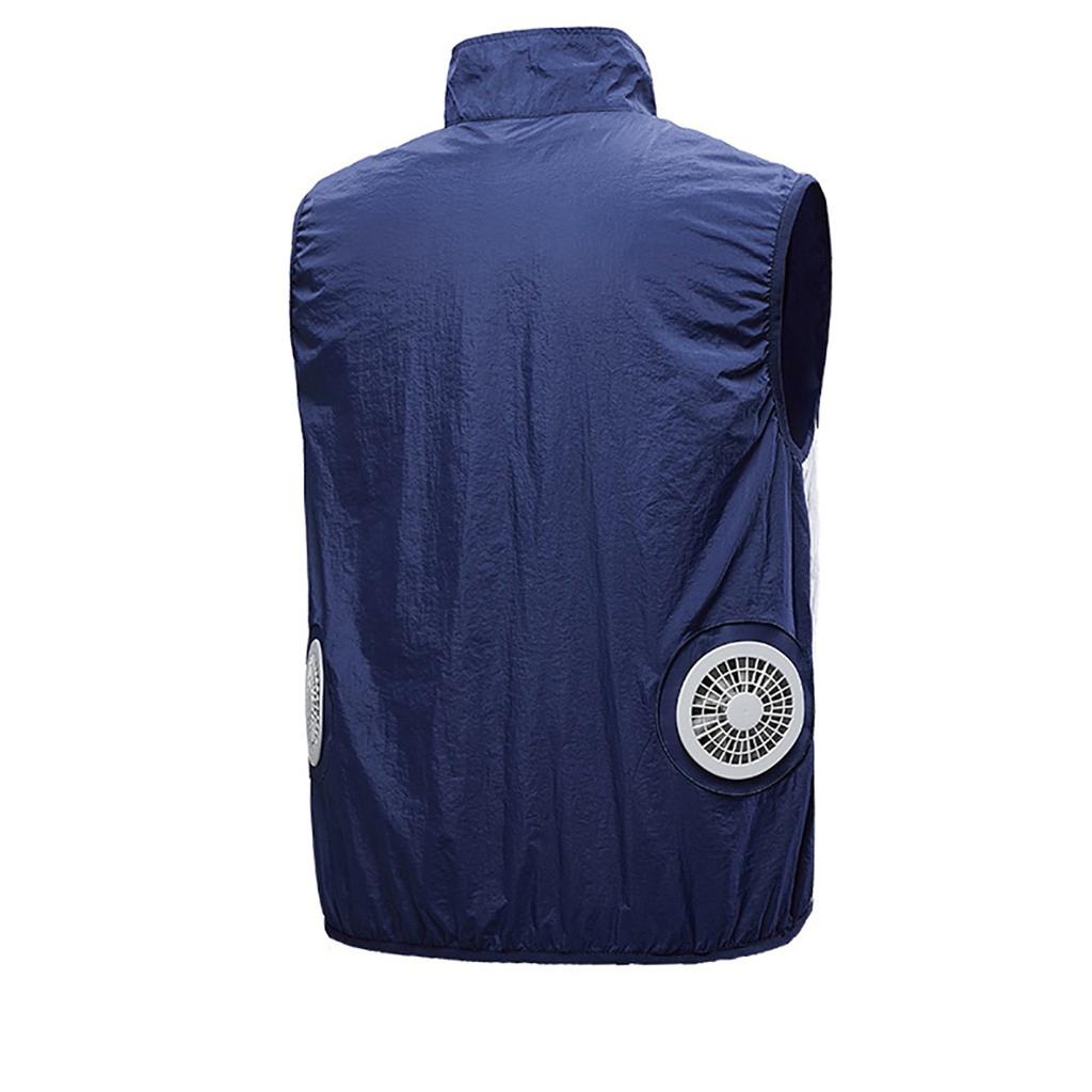 Летний светоотражающий жилет для работы на открытом воздухе с вентилятором и тепловым ударом