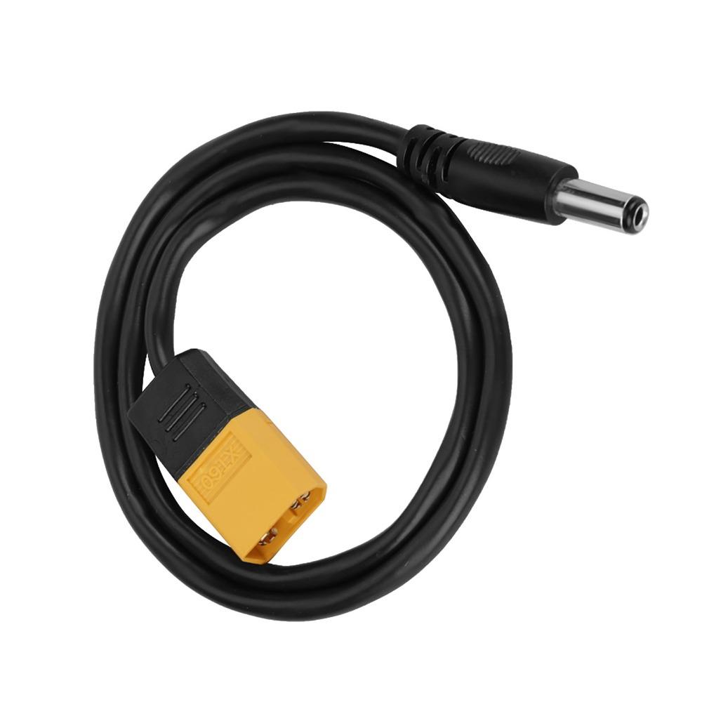 XT60 To DC5525 XT60 Male Bullet Cable 50cm Length Male to Male Adapter Cable XT60 To DC5525 Cable DC 5.5 x 2.5mm