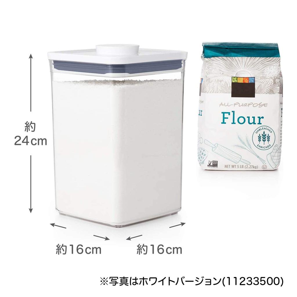 OXO Storage Container OXO Plastic Sealed Stainless Steel Pop Container Big Square Medium 4.2L