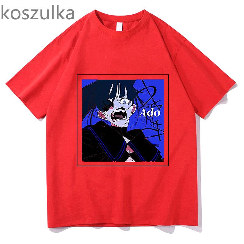 Унисекс футболка Ado, модная унисекс футболка с рисунком, унисекс/женская летняя футболка с коротким рукавом, 100% хлопок, эстетические топы, толстовка, уличная одежда