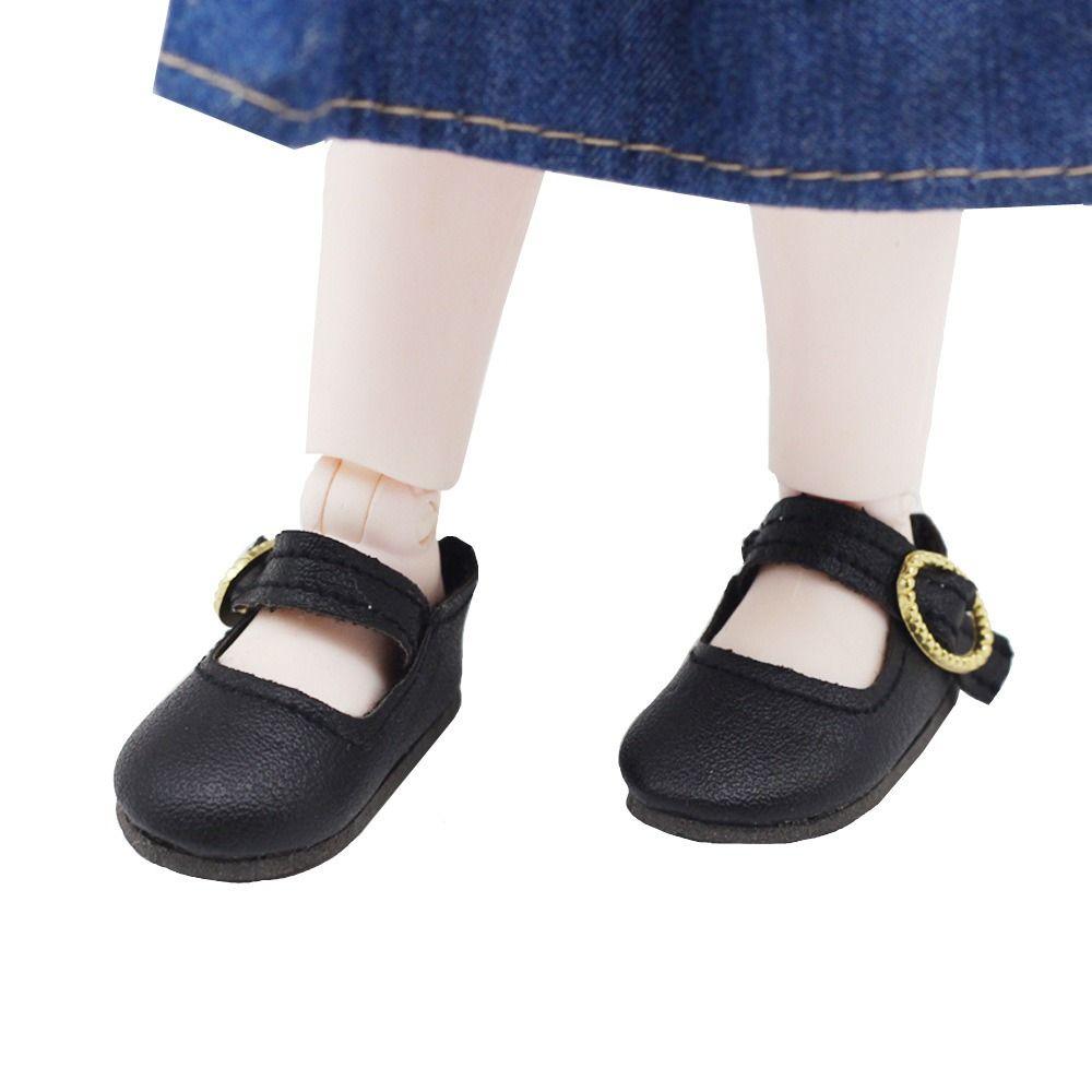 Doll Casual Wearing 4.6*2CM Leather Shoes Play House Accessories Differents Color 1/6 Doll Boots