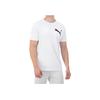 Puma Футболка с коротким рукавом и большим логотипом, мужская, белая 855072-02
