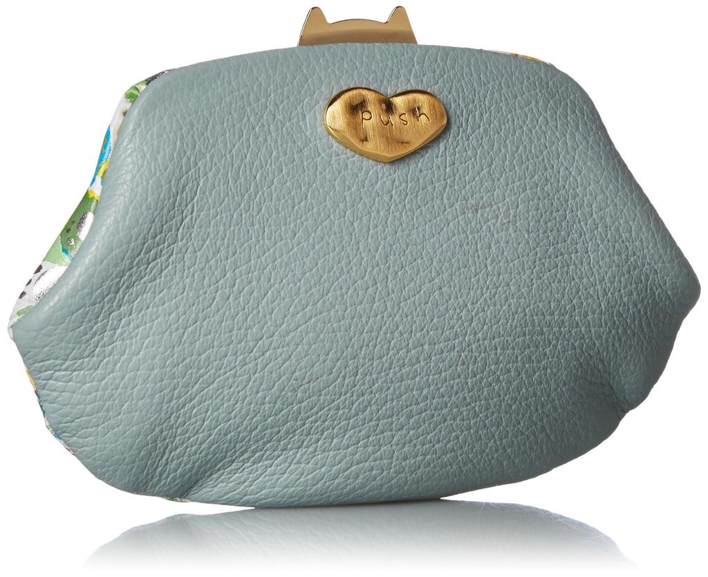 Мультикейс в горошек с цветочным принтом и кошкой зеленый [Tsumori Chisato]