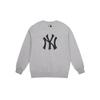 MLB NY Свитшот с длинным рукавом Свободный Классический С принтом Буквы Круглый вырез Унисекс Светло-серый 31MTC2941-50M