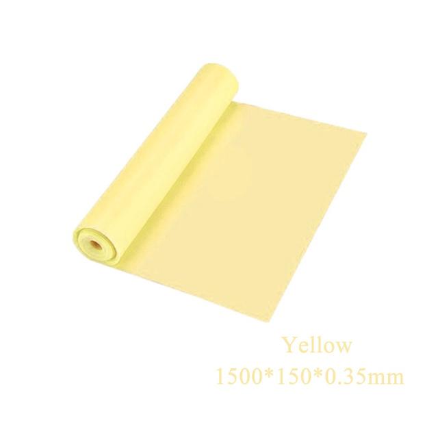 Yoga Pilates Stretch Resistance Band Exercise Fitness Band Training Elastic Exercise Fitness Rubber 150cm Natural Rubber Gym
