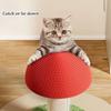 Красный грибной кошачий домик для кошек, сизаль, кошачий шест, износостойкие игрушки для кошек, антикошачьи царапающие аксессуары для дома