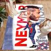 Neymar Jr Soccer Artwork Customize Your Name Area Rug Perfect for Outdoor Dining Room Balcony Decorate room Antislip Carpet Decorate Offices