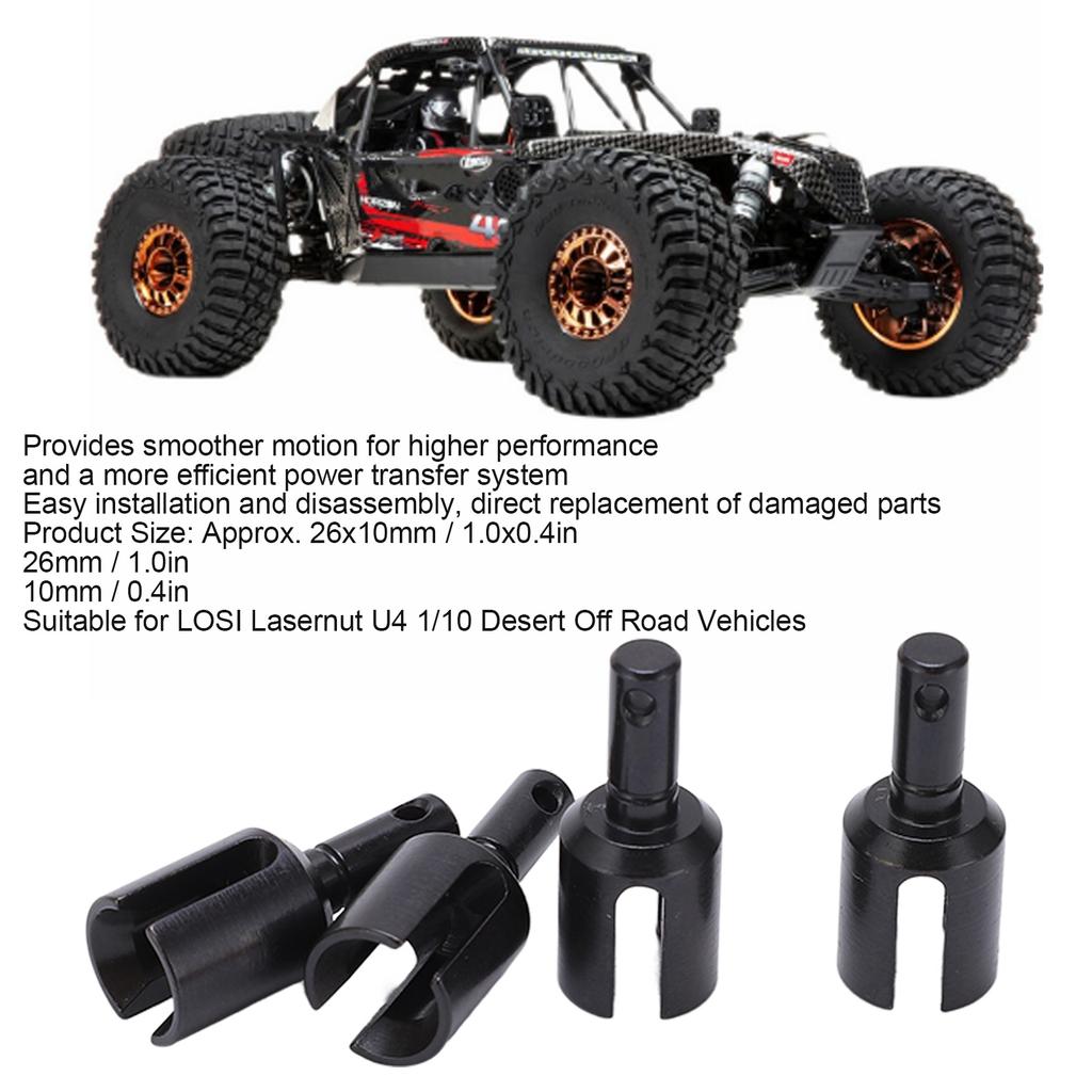 4 шт. Чашки дифференциала RC Выходной вал Дифференциал для LOSI Lasernut U4 Tenacity 1/10 Внедорожники LOS232030