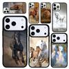 Чехол Case для iPhone 17 Air 16 Pro Max 15 Plus 11 13 Mini 14 12 Задняя крышка телефона Бегущее животное лошадь мягкий