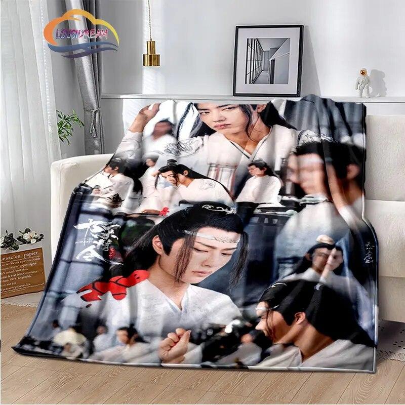 The Untamed Flannel Blankets Popular Tv Weiwuxian Blanket Portable Warm Blanket for Sofa Bed Soft Gifts Girls and Fans