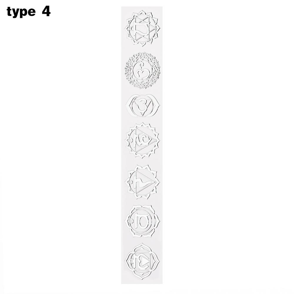 New Metal Energy Decor Sticker Flower Of Life Phone stickers Flower Life Tree Pyramid Epoxy Resin Material Jewelry Decor