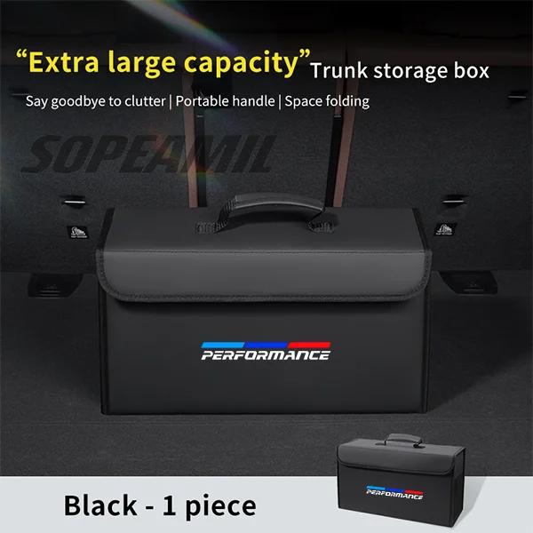 VJCL7 For BMW M X1 X2 X3 X4 X5 X7 E46 E60 E70 E72 E82 E90 E92 G05 G10 G20 G30 F05 F10 F20 F25 F30 Car Trunk Organizing And Storage Box
