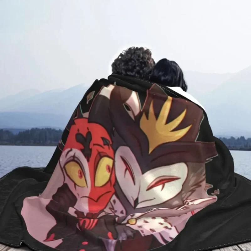 Helluva Boss Blitzo Blitzo Stolas плюшевое одеяло анимация модные пледы для кровати дивана дивана 200x150 см ковер кусок