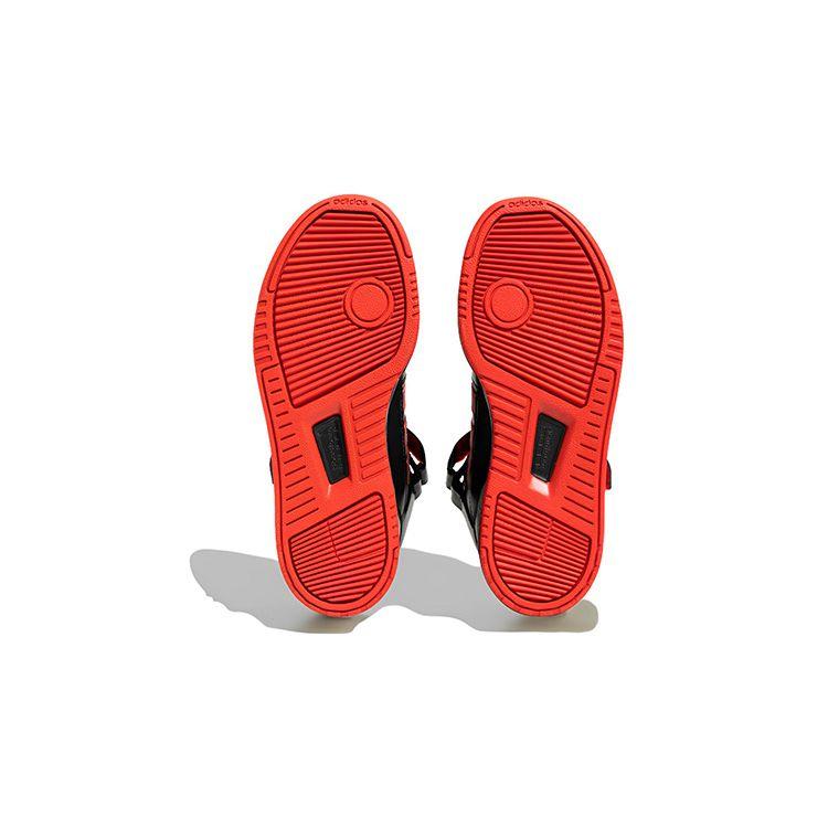 Adidas Neo Postmove Mid Модные Повседневные Прочные Поддерживающие Впитывающие Пот Высокие Кеды для Скейтборда Детские Кроссовки Черно-Красные IE4245