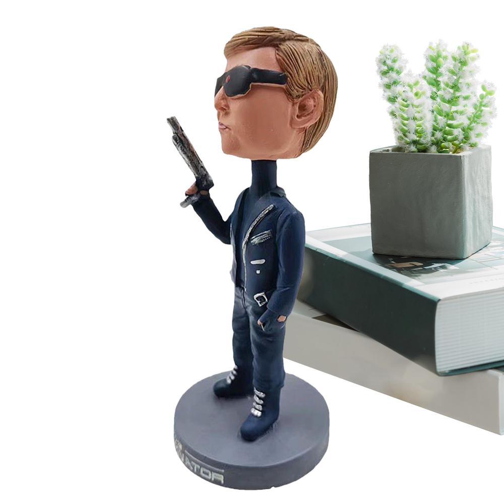 Bobble Head Small Resin Trump Sculpture Novelty Creative Desk Display Ornaments Tabletop Statue