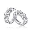 New 925 Silver Stud Earrings AAA Zircon High Quality For Women's Wedding Fine Jewelry Accessories Party Gift