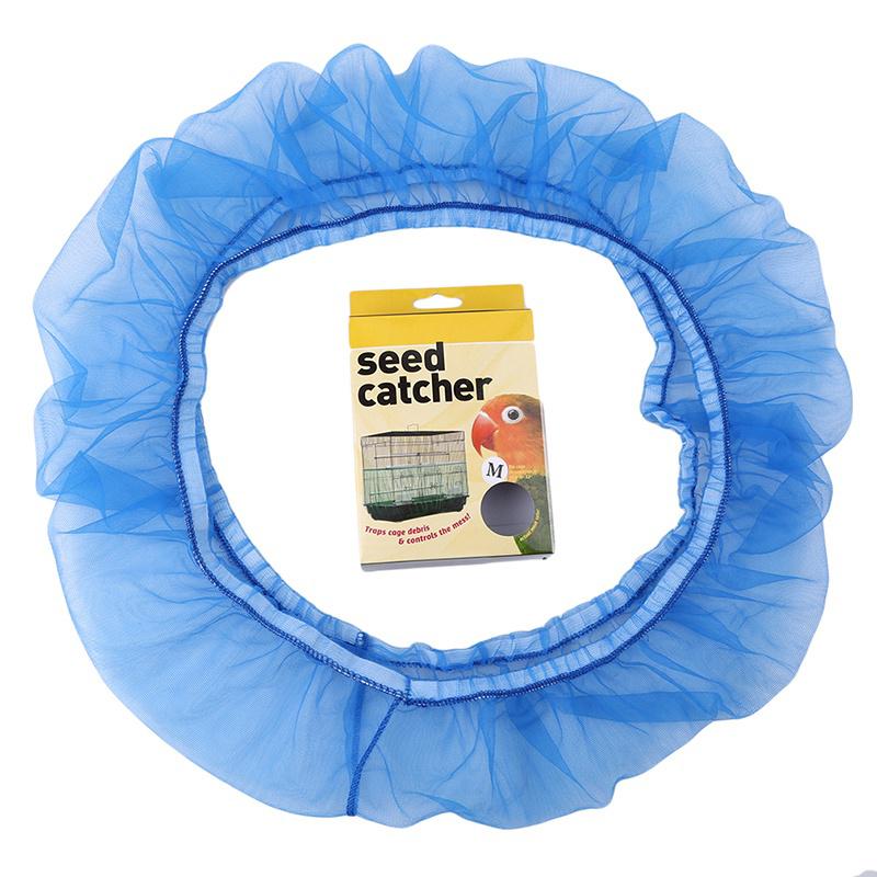 Soft Nylon Mesh Ventilated Bird Cage Cover Shell Seed Catcher Pet Products