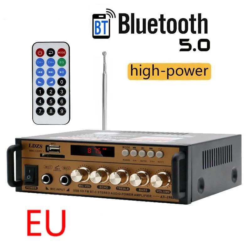 BT-198E Bluetooth Аудиоусилитель 35 Вт×2/12 В постоянного тока/Вход 220 В переменного тока/Вход USB SD AUX MIC/Двухканальный усилитель мощности