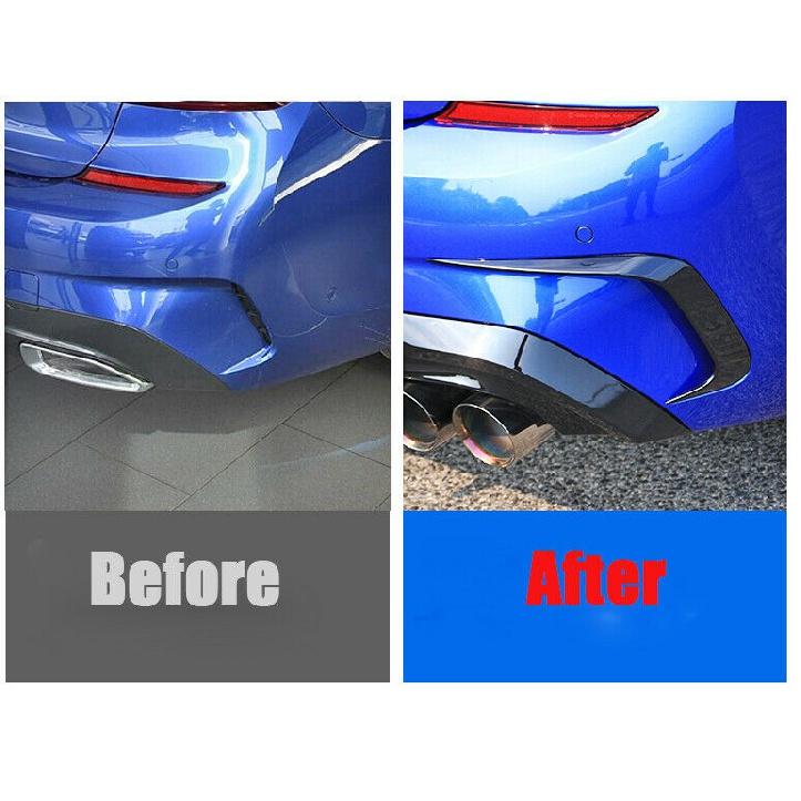 Для BMW G20 G28 M Sport, задний бампер, плавник, боковой сплиттер, спойлер на крыло, наклейка Canard 318i 320i 330i-автомобиль