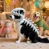 80/110CM Dinosaur Skeleton Pet Costume 3D Halloween Pet Costume  Halloween Party