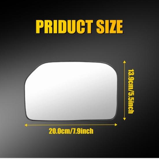 Front Driver Side Non-Heated Mirror Glass Clear For 2007-2014 Toyota FJ Cruiser