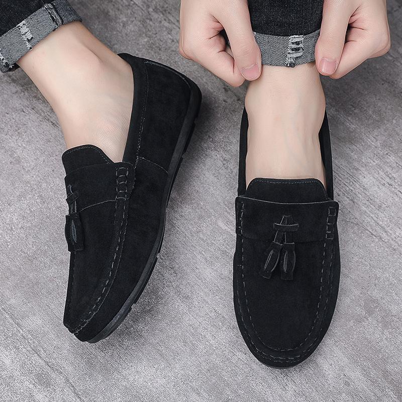 Shoes for Men 2024 New Fashion Casual Leather Shoes Outdoor Soft Sole Driving Shoe Designer Moccasins Comfortable Loafers