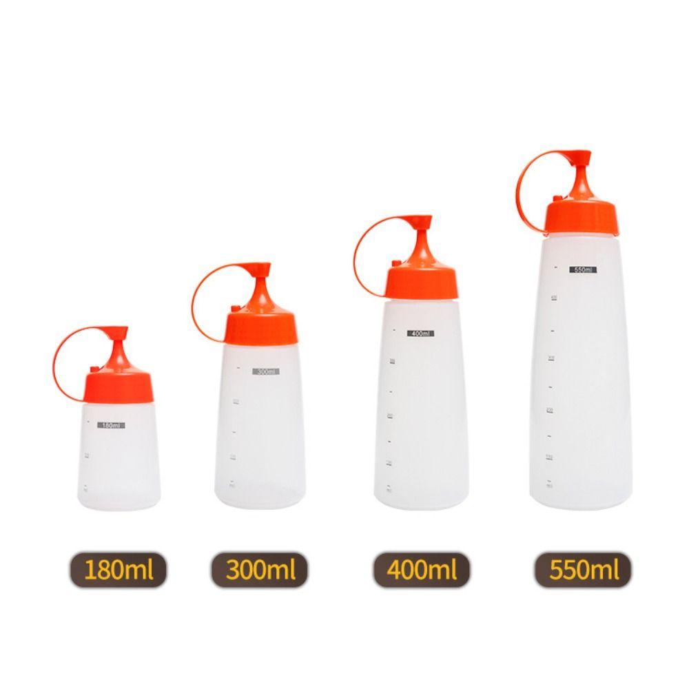 Transparent Squeeze Sauce Bottle Plastic Squeeze Bottle New Mini Condiment Bottle