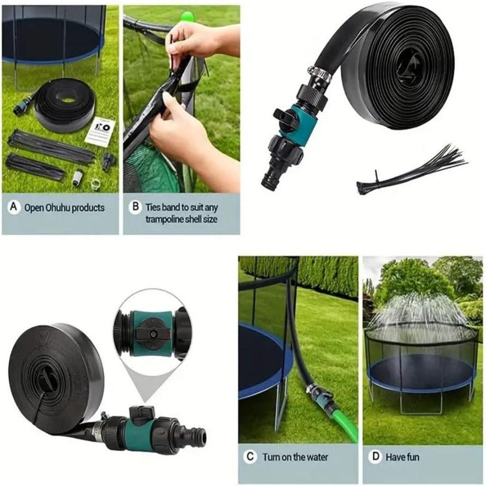 8/10/12/15m Garden Sprinkler Drip Irrigation Water Ring Trampoline Sprinkler Courtyard Lawn