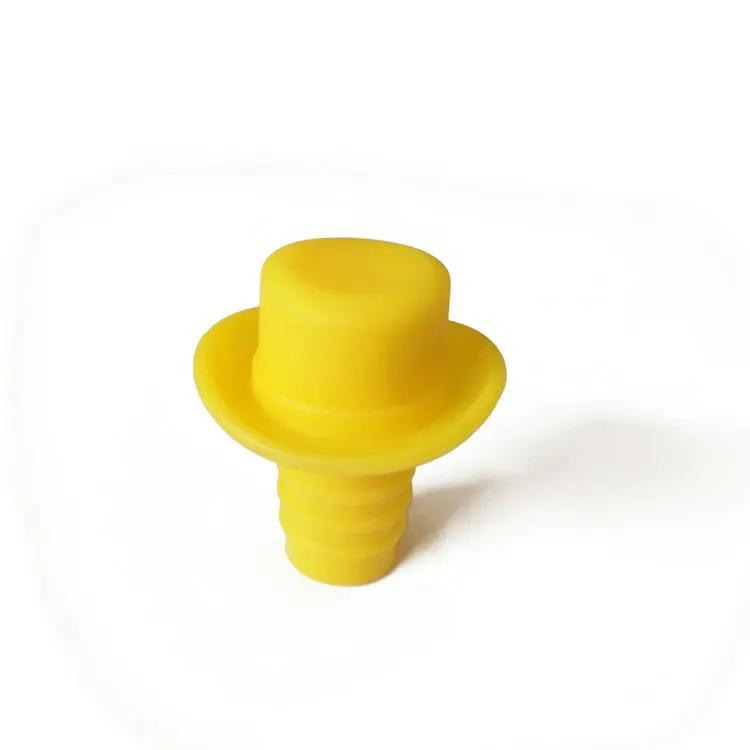 Силиконовая пробка для бутылок, пробка для вина, пробка для выливания вина, силиконовые колпачки, симпатичная шляпа, гелевые пробки для вина, сохраняющие свежесть