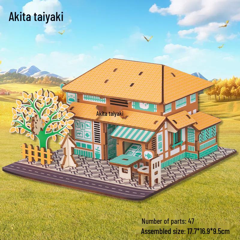 3D Деревянный Пазл Колесо Обозрения - Развивающий DIY Подарок для Детей