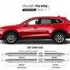 Mazda CX-9 2016-2019 - CHROME Protective Door Strips