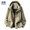 ROMON Men's Hooded Windproof Workwear Jacket