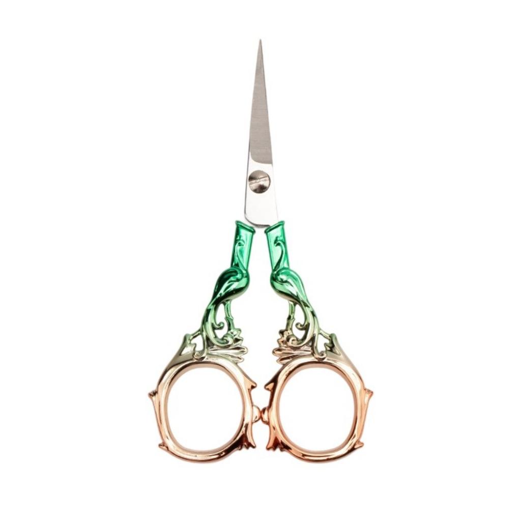 Vintage Engraved Stainless Steel Embroidery Scissors Multi Purpose Craft Tool For Sewing Feather Trimming And Decorative Display