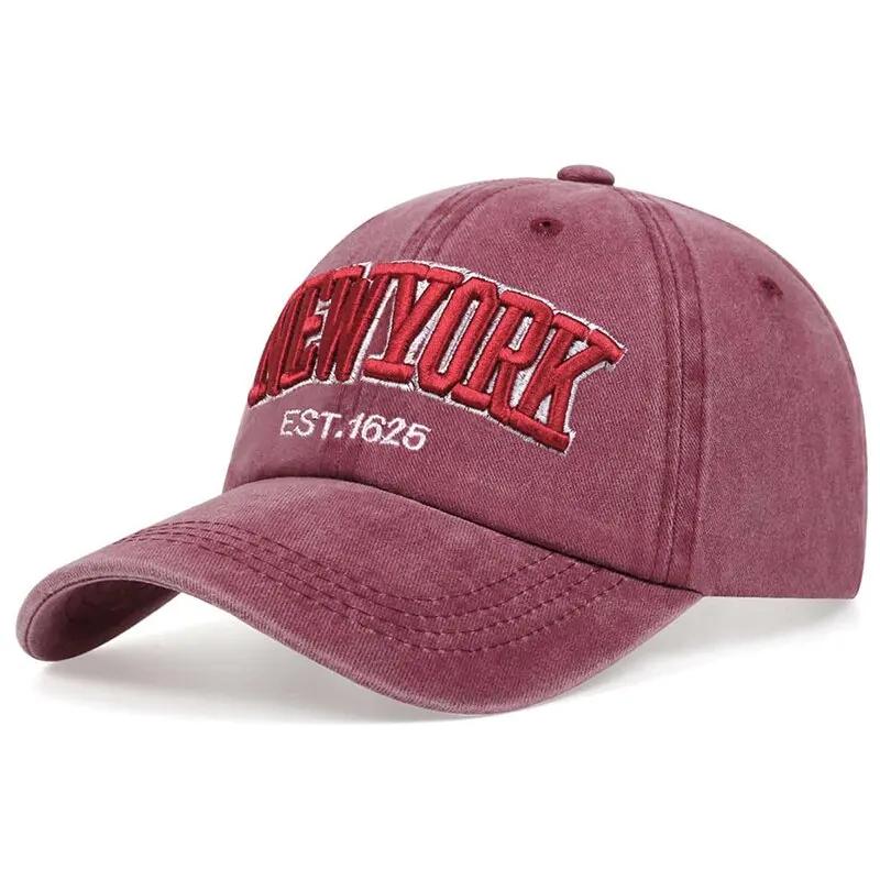 Мода Нью-Йорк Вышивка Бейсболки Открытый Повседневный Взрослые Солнцезащитные Кепки Хип-Хоп Кепка Спортивные Кепки Для Гольфа Водостойкие Кепки Snapback
