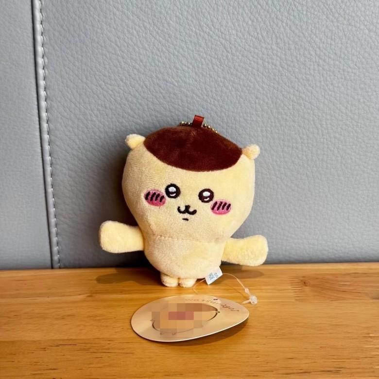 Chiikawa Hachiware Hand Holding Magnetic Plush Keychain With Cartoon Animal Design For Backpack Decor