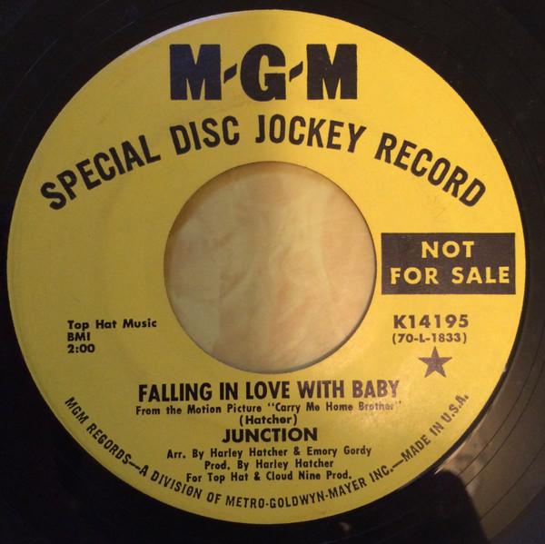 7-дюймовая пластинка JUNCTION Falling In Love With Baby K14195 MGM Records 1970 США Рок Б/у
