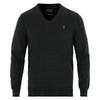 Polo Small Pony Logo Embroidered V-Neck Long Sleeve Sweater Men Sweater Dark-Gray MNPOSWE16820070-440