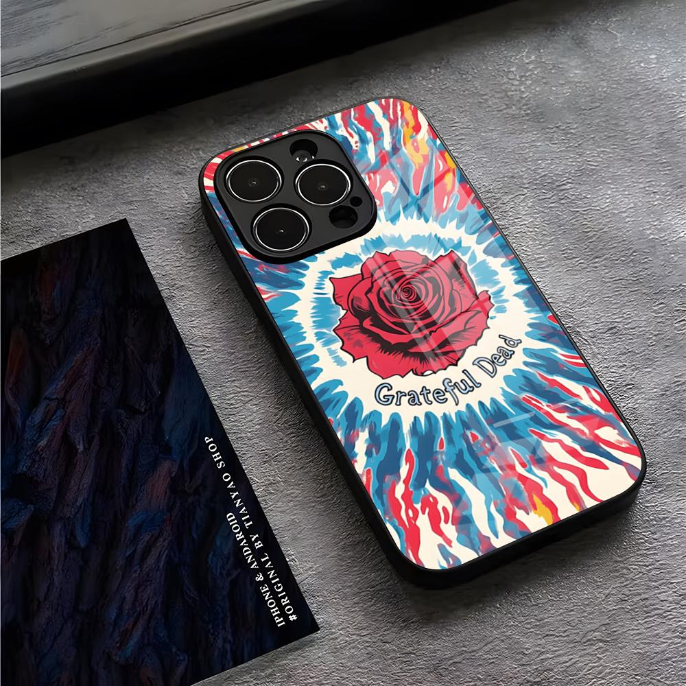 Горячая рок-группа G-Grateful D-Dead Чехол для телефона For IPhone 16 Pro Max 14 17 Air 12 15 11 13 Mini X XR XS Max SE Стеклянная крышка