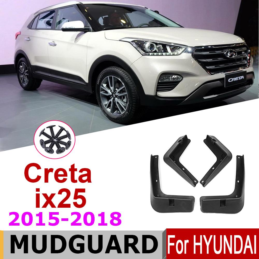 Брызговики для Hyundai Creta ix25 2018 2017 2016 2015 автомобильный передний и задний брызговик