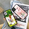 Мультяшный чехол D-Diddl для iPhone 17 16 15 14 13 Plus 12 11 Pro Max, задняя крышка из PC+TPU