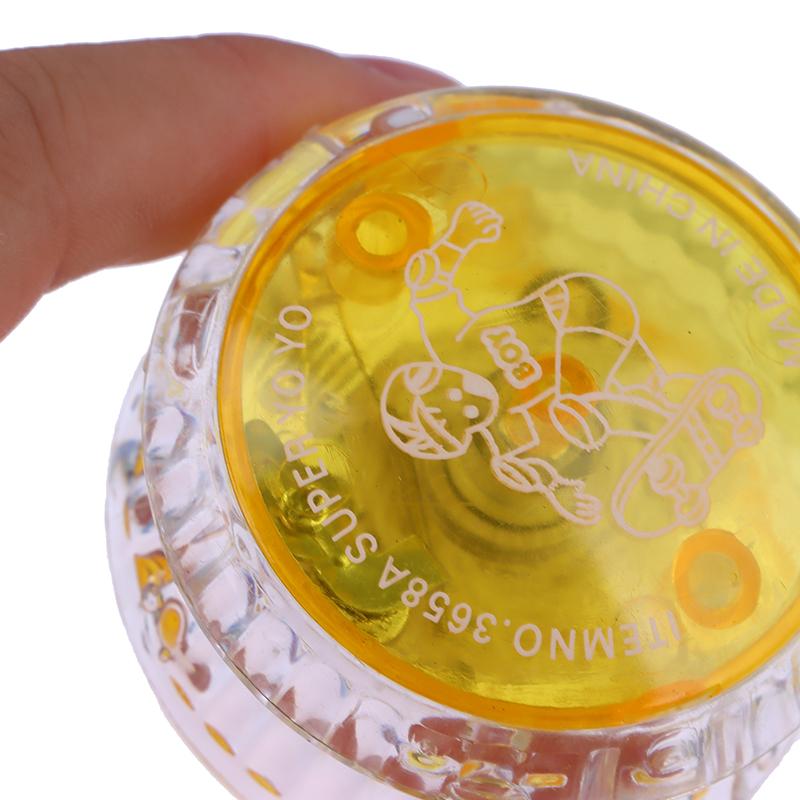 Креативные Детские Развлечения Игра для Мозга Классический Мини Пластиковый Светодиодный Мигающий Йо-йо Мяч Спортивная Игрушка для Детей Подарок