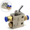 Pneumatic Valve TAC2-31V 2 Position 3 Way Toggles Mechanical Valve With Fitting