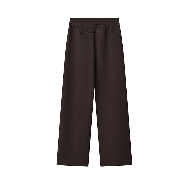 Fila Белые Классические Простые Универсальные Удобные Дышащие Вязаные Прямые Свободные Повседневные Брюки Женские низы Черные F11W543602FDR