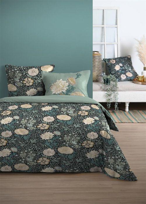 Parure de Drap + 2 taies d'oreiller Collection Bouquet
