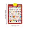 Alphabet Chart Talking Bilingual Interactive Toy Music Spanish And English Preschool Wall Posters for Ages 3-8 Language